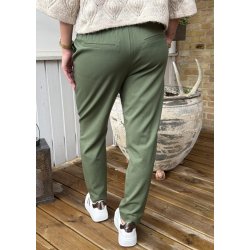 Lisa Slim Pants- Bronze Green