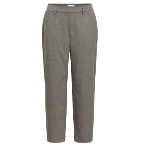 Lisa Slim Pants-Grey Thin Beige