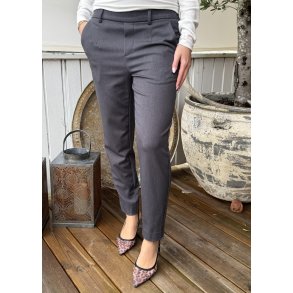 Lisa Slim Pants- Medium Grey melange