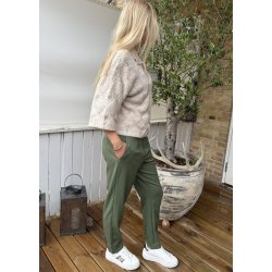 Lisa Slim Pants- Bronze Green