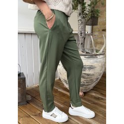 Lisa Slim Pants- Bronze Green
