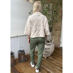 Lisa Slim Pants- Bronze Green