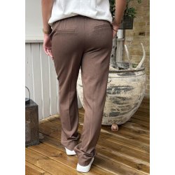 Lisa Straight Pants- Carafe Melange