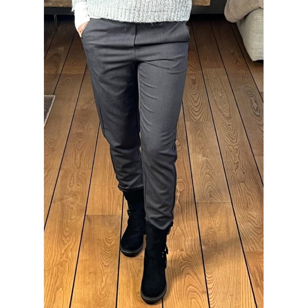 Lisa Slim Pants- Grey melange