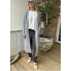 Lisa Slim Pants Tall- medium grey melange