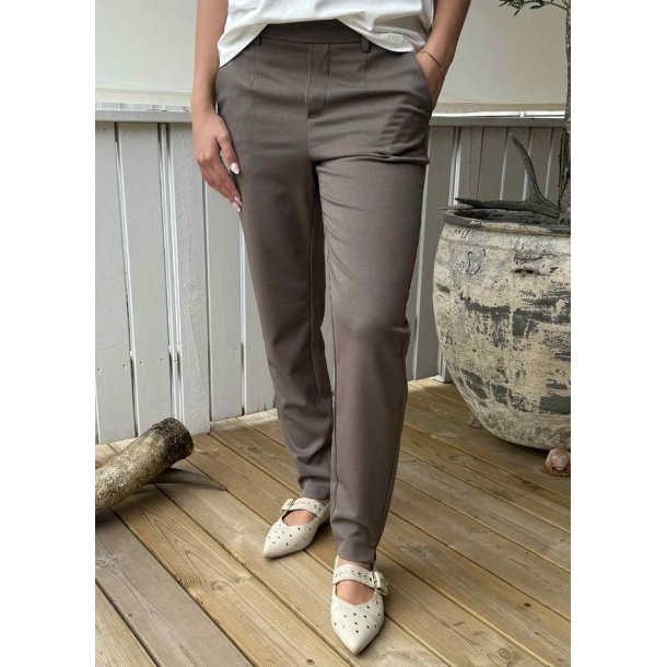 Lisa Slim Pants Tall- Morel