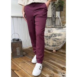 Lisa Slim Pants- Windsor Wine