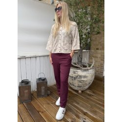 Lisa Slim Pants- Windsor Wine