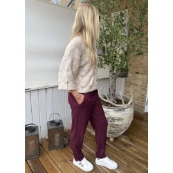Lisa Slim Pants- Windsor Wine