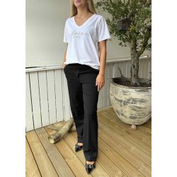 Lisa Straight Pants- Black
