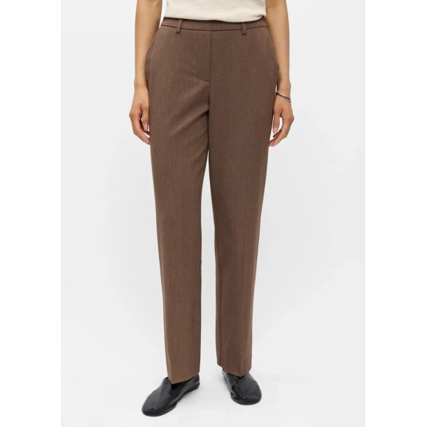 Lisa Straight Pants- Carafe Melange