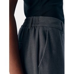 Lisa Straight Pants-m. Grey melange