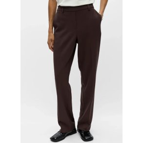 Lisa Straight Pants- Seal brown