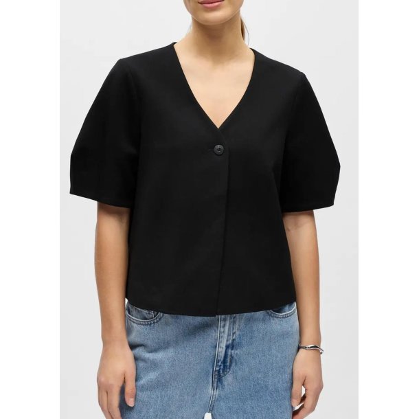 Lisa s/s re Top- Black