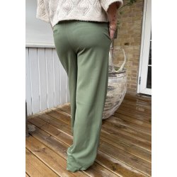 Lisa Wide Pants- Bronze Green