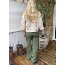 Lisa Wide Pants- Bronze Green
