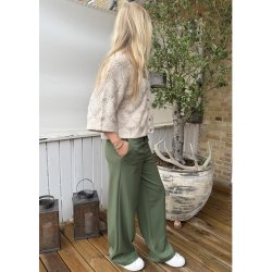 Lisa Wide Pants- Bronze Green