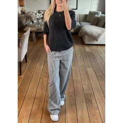 Lisa Wide Pants- Cloude dancer-sky 