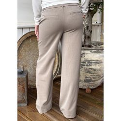 Lisa Wide Pants-Fossil/melange