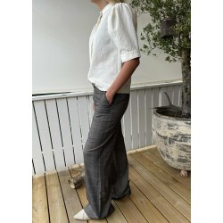 Lisa Wide Pants- Black Humus Tannin