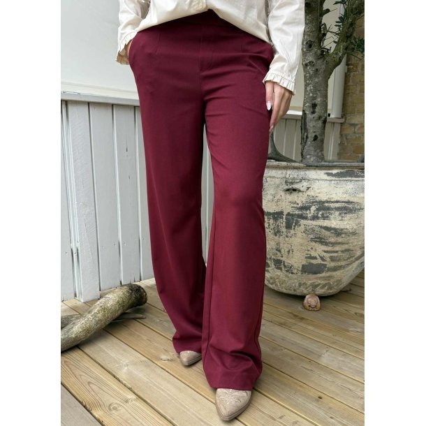 Lisa Wide Pants- Cabernet