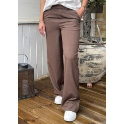 Lisa Wide Pants- Carafe Melange