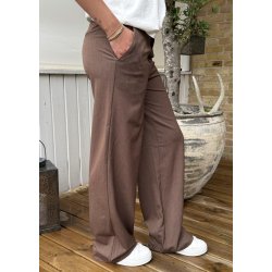 Lisa Wide Pants- Carafe Melange