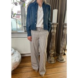 Lisa Wide Pants- Cloude dancer-morel