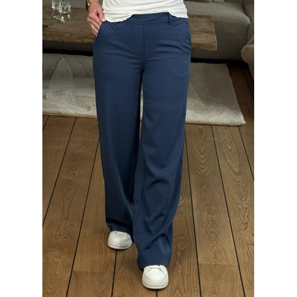 Lisa Wide Pants- Dark Denim