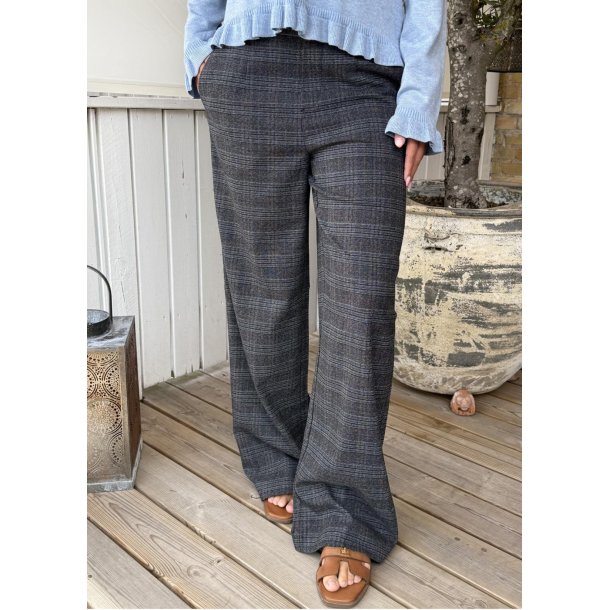Lisa Wide Pants- Dark Grey Mel