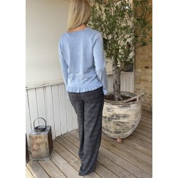 Lisa Wide Pants- Dark Grey Mel
