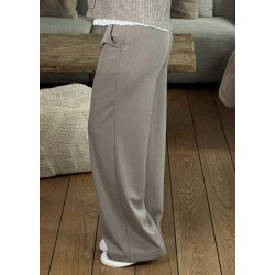Lisa Wide Pants-Fossil/melange