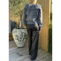 Lisa wide Pants- Black Silver Glitt