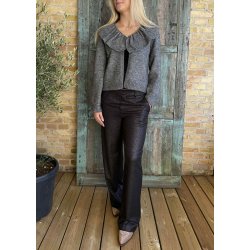 Lisa wide Pants- Black Silver Glitt