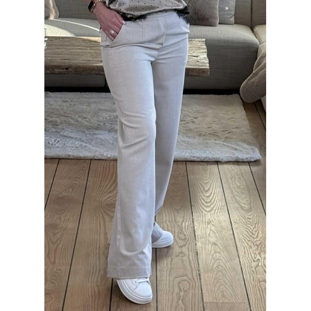 Lisa Wide Pants- Humus Melange