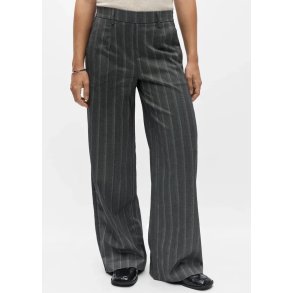 Lisa wide Pants- Med.grey mel blue white