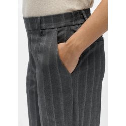 Lisa wide Pants- Med.grey mel blue white