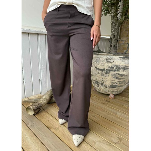Lisa Wide Pants- Seal brown
