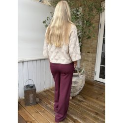 Lisa Wide Pants- Windsor Wine