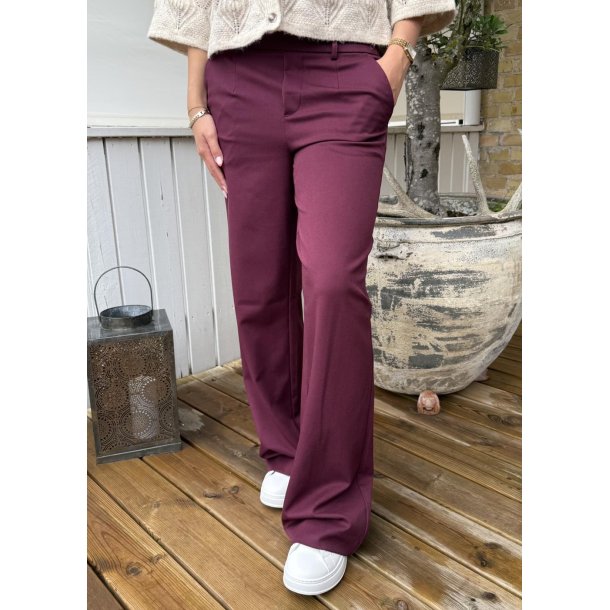 Lisa Wide Pants- Windsor Wine