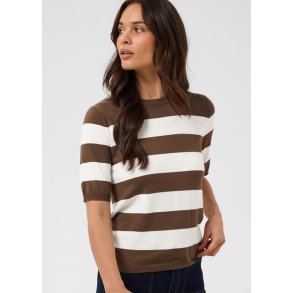 Lizza Striped Knit- Carafe/cha