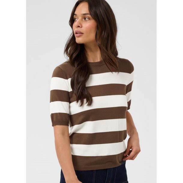 Lizza Striped Knit- Carafe/cha
