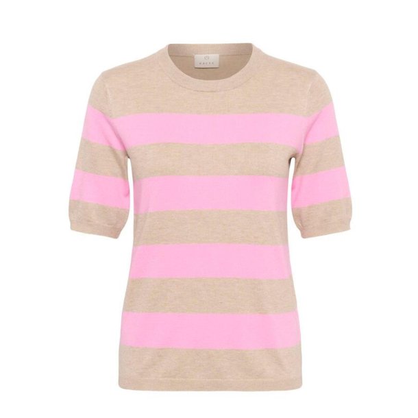 Lizza Striped Knit- Feather mel/ pi