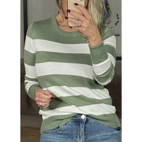 Lizza Striped Knit Pullover-Seaspra