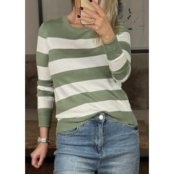 Lizza Striped Knit Pullover-Seaspra