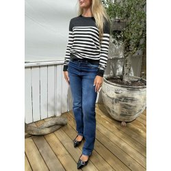 Lizza Striped Knit pullover-DGMT tu