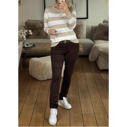 Lizza Striped Knit Pullover-Feather G.m. chalk