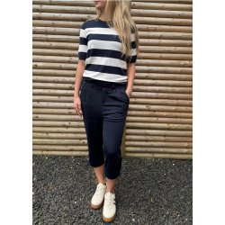 Lizza Striped Knit-midnight marine