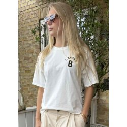 L�Amour Tee- white/Brown