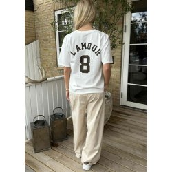 L�Amour Tee- white/Brown